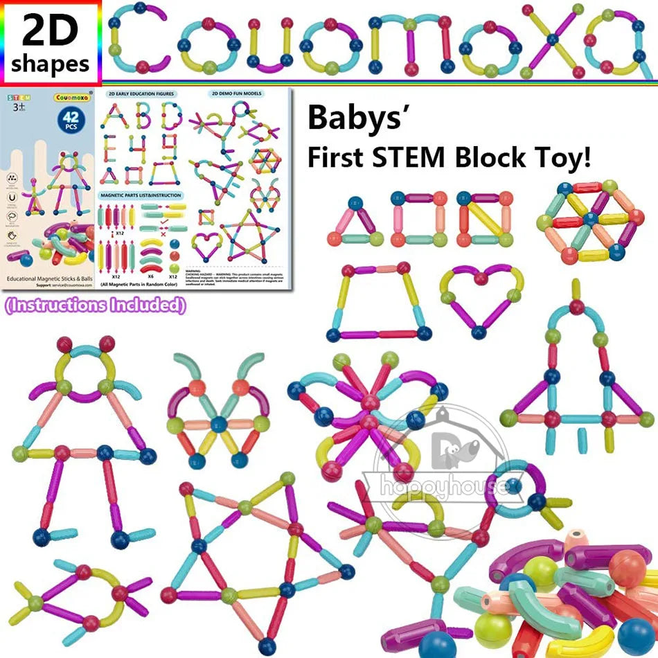 3D Magnetic Constructor - CouomoXa