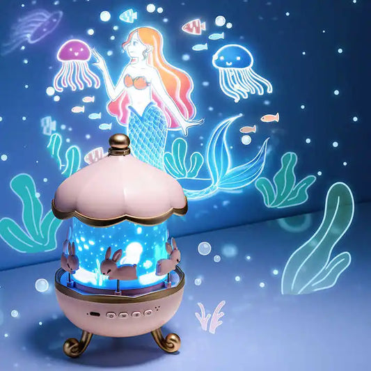 Magic Carrousel - Projector Night Light with Speaker