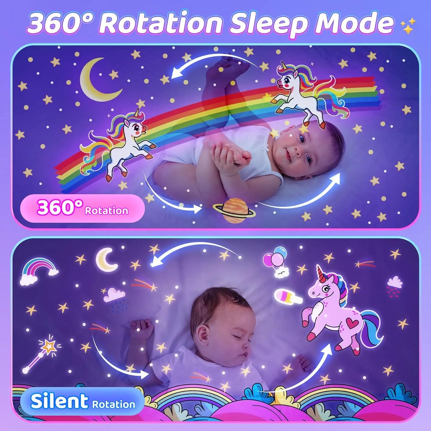 Magic Carrousel - Projector Night Light with Speaker